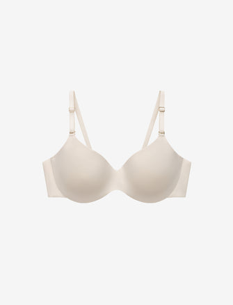 Organic Cloud Cotton T-Shirt Bra, Sea Salt - Thirdlove - Organic Cotton/Spandex